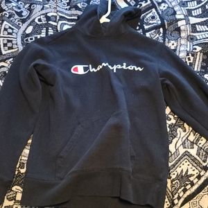 Black champion hoodie